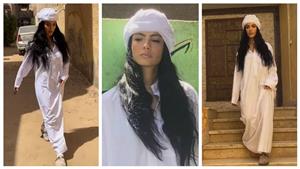 هدى المفتي تنشر فيديو بالجلباب البلدي.. والجمهور يعلق (صور)