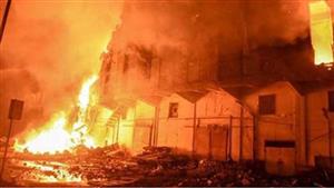 سوريا : اندلاع حريق في خط لنقل النفط الخام بريف حمص الشرقي