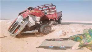 "راجعين من مزرعة عنب".. إصابة 12 عاملًا إثر انقلاب سيارة بالمنيا