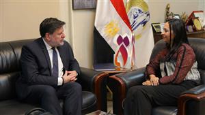 مايا مرسي تبحث سبل التعاون مع رئيس منظمة التعاون الاقتصادي 