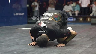 بعد صعوده لنهائي بطولة الجونة الدولية للاسكواش.. مصطفى عسل يوجه رسالة لجماهير الأهلي