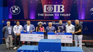 المصريون يسيطرون على جوائز بطولة الجونة الدولية للاسكواش البلاتينية للرجال والسيدات 2024 PSA