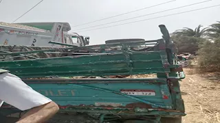 النقل دخل في الميكروباص.. جثة و6 مصابين في حادث مروع بالمنيا 