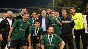 فريق بنك التعمير والإسكان لكرة القدم يتوج بطلاً ويحصد المركز الأول بالدورة الرمضانية للبنوك في دورتها الثالثة 