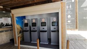 ننشر أول صور لماكينات الخدمة الذاتية لشراء تذاكر دخول الأهرامات