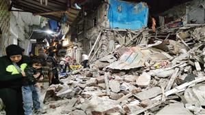 مصاب واحد ولا ضحايا.. تفاصيل انهيار عقار كرموز بالإسكندرية (فيديو وصور)