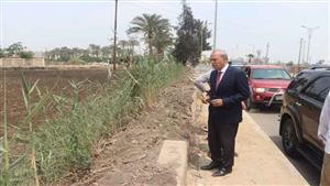 محافظ القليوبية يتفقد اعمال تطوير مداخل مدينة بنها- صور