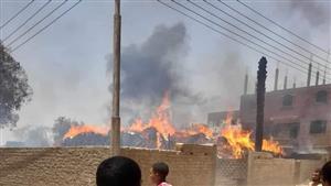 السيطرة على حريق داخل عصارة قصب في قنا 