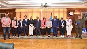 محافظ الإسكندرية لممثل اليونسكو: حققنا المعايير الدولية للحد من مخاطر موجات تسونامي (صور)