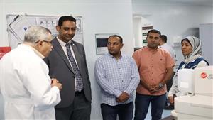 بالصور.. وفد من نقابة المهندسين يزور مستشفى الأورام بالأقصر 