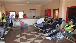 صور | حملة للتبرع بالدم بمديرية أمن جنوب سيناء