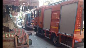 السيطرة على حريق في شقة وسط الإسكندرية- صور 