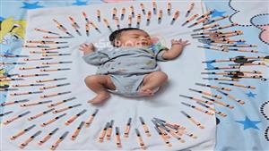 بـ 106 حقن.. أم تحتفل بسبوع ابنها على طريقتها الخاصة (صور)