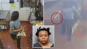 بطريقة صادمة.. عاملة في مطعم شهير تنتقم من زبون بسبب شكواه  (صور)