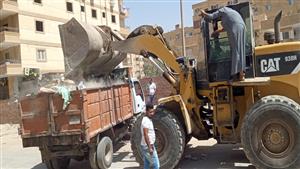 8 صور ترصد رفع 2100 طن تراكمات ومخلفات في حدائق الأهرام