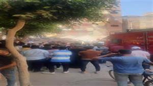 بالصور- انهيار عقار من 5 طوابق في الدقهلية وأنباء عن وجود ضحايا تحت الأنقاض