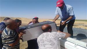 بالصور- قطع الكهرباء عن المتقاعسين عن سداد مستحقات الدولة بالوادي الجديد