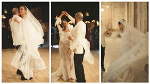 أول تعليق من جميلة عوض بعد الاحتفال بزفافها 