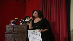 إلهام شاهين: تكريمي من مهرجان جمعية الفيلم شرف لي وشعار الدورة الخمسين كان رائعا