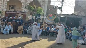 التحطيب.. الفعالية الأبرز في الليلة الختامية لمولد أبو القاسم بسوهاج