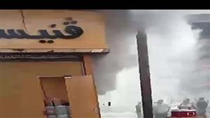 بالصور.. اندلاع حريق في محل للعطور بأشمون المنوفية