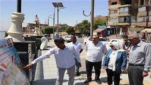 محافظ أسوان يتفقد مشروعات المسار السياحي وتطوير طريق معبد إدفو (صور)