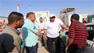 بالصور.. الوادي الجديد تستعد لافتتاح محطة غاز لتموين السيارات في الخارجة  