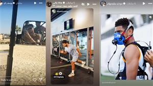 ستوري نجوم كرة القدم.. حسام غالي داخل الجيم.. مصيف لاعب الأهلي.. تدريبات نجوم ريال مدريد