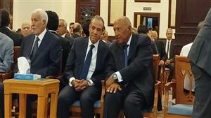 صورة.. وزيرا خارجية مصر الحالي والسابق في عزاء نبيل العربي