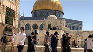 مستوطنون إسرائيليون يقتحمون المسجد الأقصى وسط حراسة أمنية مشددة