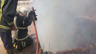 حريق بمخزن بلاستيك خلف مستشفى بكرداسة