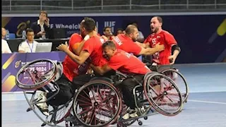 منتخب كرة اليد على الكراسي المتحركة يهزم ليتوانيا ويتأهل إلى ربع نهائى بطولة العالم