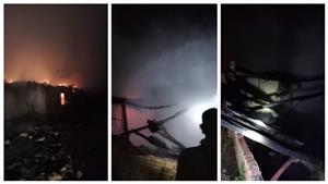 اندلاع حريق في منزل بالقليوبية دون خسائر بشرية -صور