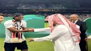 تركي آل الشيخ يداعب شيكابالا وشيكا يحتفل بالفوز (صور)