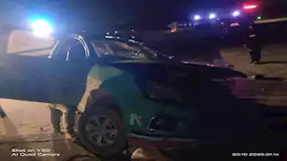 "العربية اتقلبت بيهم".. إصابة 17 عاملا في حادث مروع بالصف