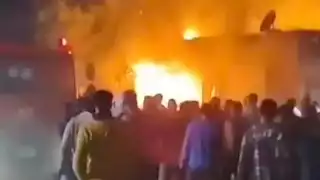 انفجار أسطوانة غاز بشارع المدبح في الجيزة 