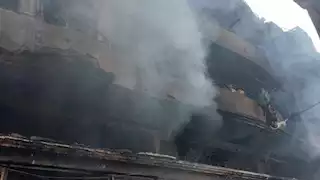 "النار أكلت التوابيت".. تفاصيل حريق مبنى ملحق بكنيسة إمبابة 