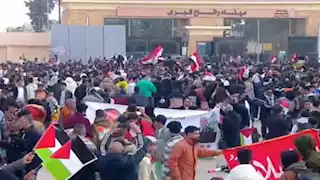 وفود شعبية تصل معبر رفح لرفض مخططات تهجير الفلسطينيين - فيديو