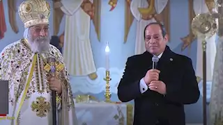 حدث في منتصف الليل| الرئيس السيسي يشارك في الاحتفال بعيد الميلاد المجيد.. وتحذير من صفحات تبني الأطفال 