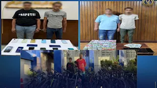 ضبط 6 عناصر إجرامية تخصصوا في سرقات الهواتف والدراجات
