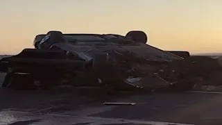  إصابة شخصين في انقلاب سيارة ملاكي بطريق الفيوم 