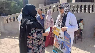 محافظ الإسماعيلية يتابع جهود الطب البيطري للثروة الحيوانية (صور)