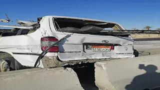 إصابة 3 أشخاص في حادث تصادم بطريق الإسكندرية الصحراوي- صور