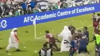 مشادات قوية في مباراة قطر والإمارات بتصفيات كأس العالم 2026