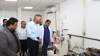 بالصور- محافظ أسوان يدشن وحدة الكُلى الصناعية بمستشفى كوم أمبو المركزي