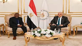 وزير الري يبحث مع مسئول من ليبيريا سبل التعاون في قطاع المياه