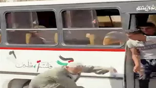 "المحصل منعه من الصعود".. فحص فيديو لمسن يحمل أوراقًا طبية يسقط من أتوبيس يثير الجدل