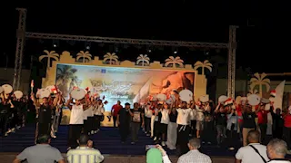 بروفة نهائية استعدادا لحفل افتتاح مهرجان أسوان "تعامد الشمس" غدا- صور