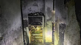 جثة و4 حالات اختناق في حريق شقة بالهرم