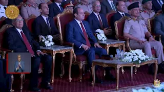 بجوار الرئيس.. أول حضور لرئيس الشيوخ في مناسبة رسمية  